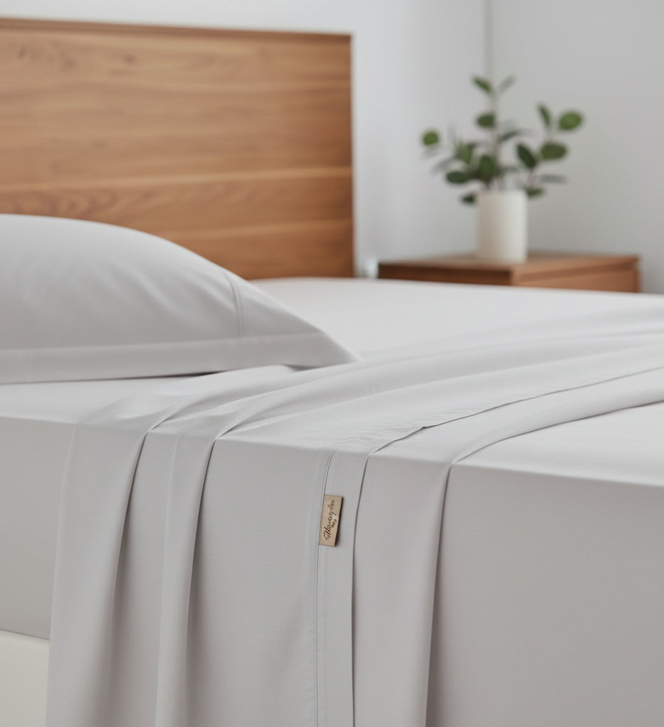 completo letto matrimoniale in percalle inea aria grigio