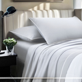Completo letto tinta unita lagom in colore girgio perla