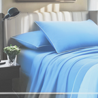 Completo letto tinta unita lagom in colore verde tiffany