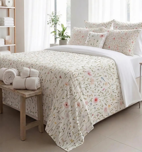 completo letto in puro cotone linea artigianale camilla 
