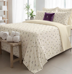 completo letto tulipano puro cotone 