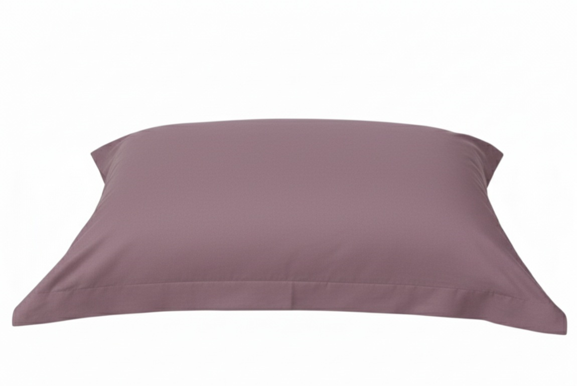 Pair of 200 Thread Count Percale Cotton Pillowcases for Bed 