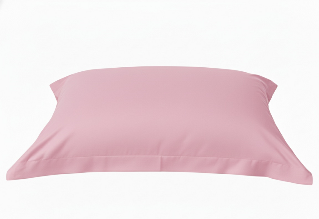 Pair of 200 Thread Count Percale Cotton Pillowcases for Bed 