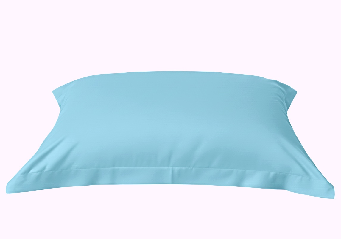 Pair of 200 Thread Count Percale Cotton Pillowcases for Bed 