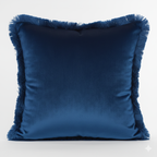 Cuscino Arredo in Velluto con Frange 45x45 cm