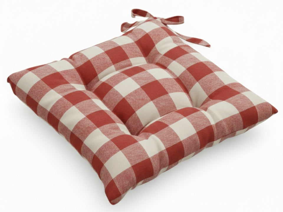 Cuscino per sedia linea campagnola di colore Rosso