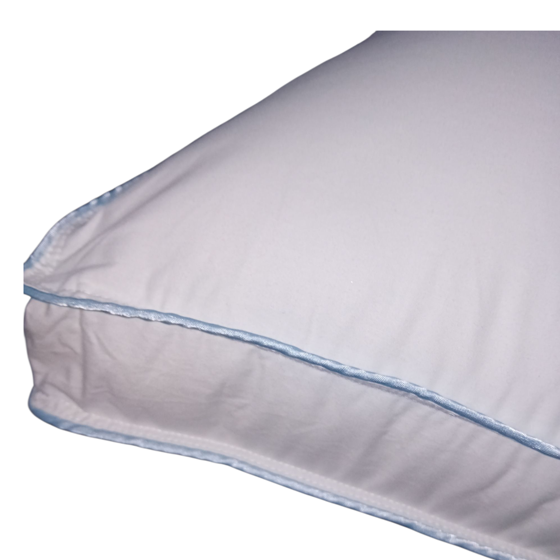 Dettaglio federa 100% cotone percalle del guanciale anatomico artigianale