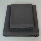 AREA - Set Spugna Asciugamano + Ospite Tinta Unita 100% Cotone