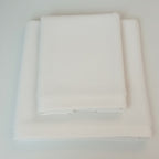 AREA - Set Spugna Asciugamano + Ospite Tinta Unita 100% Cotone