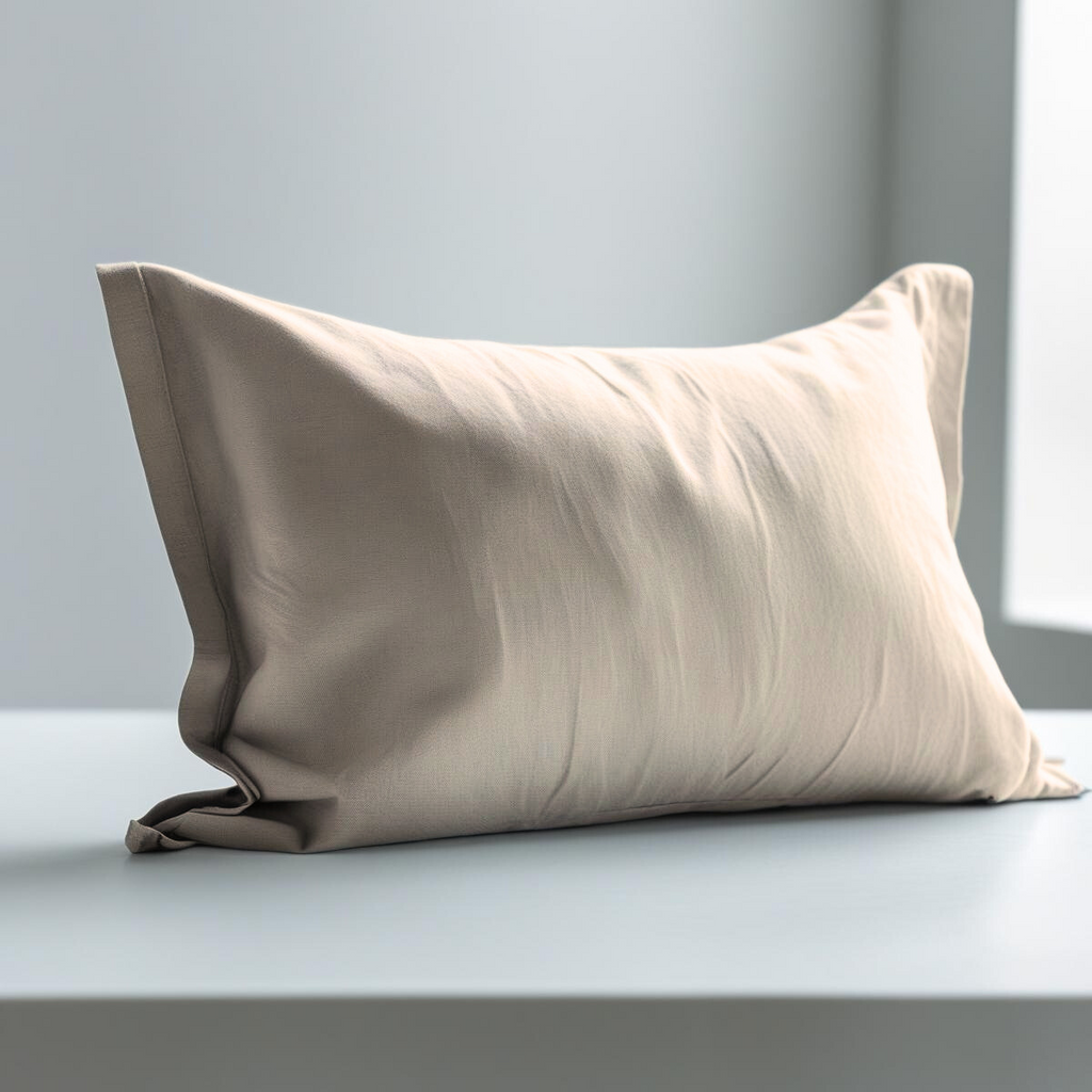 Pair of 200 Thread Count Percale Cotton Pillowcases for Bed 