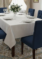 Tovaglia tavola in cotone jacquard di colore bianco linea Rubino colore bianco 