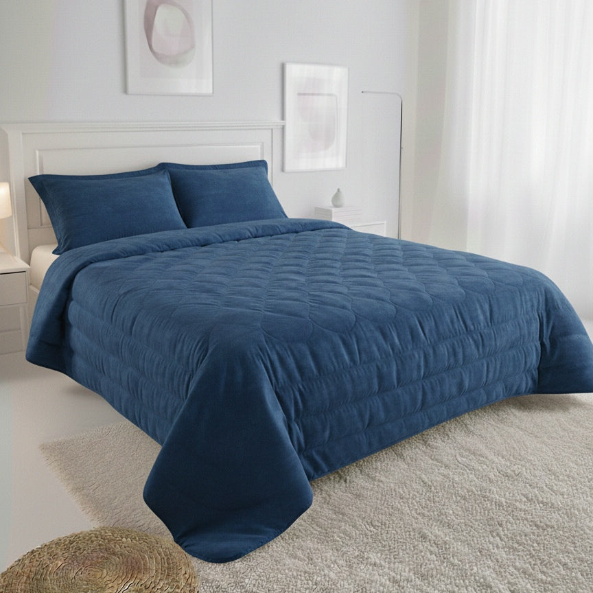 AREA LINE Double Quilt - 100% Cotton, Handcrafted in Italy